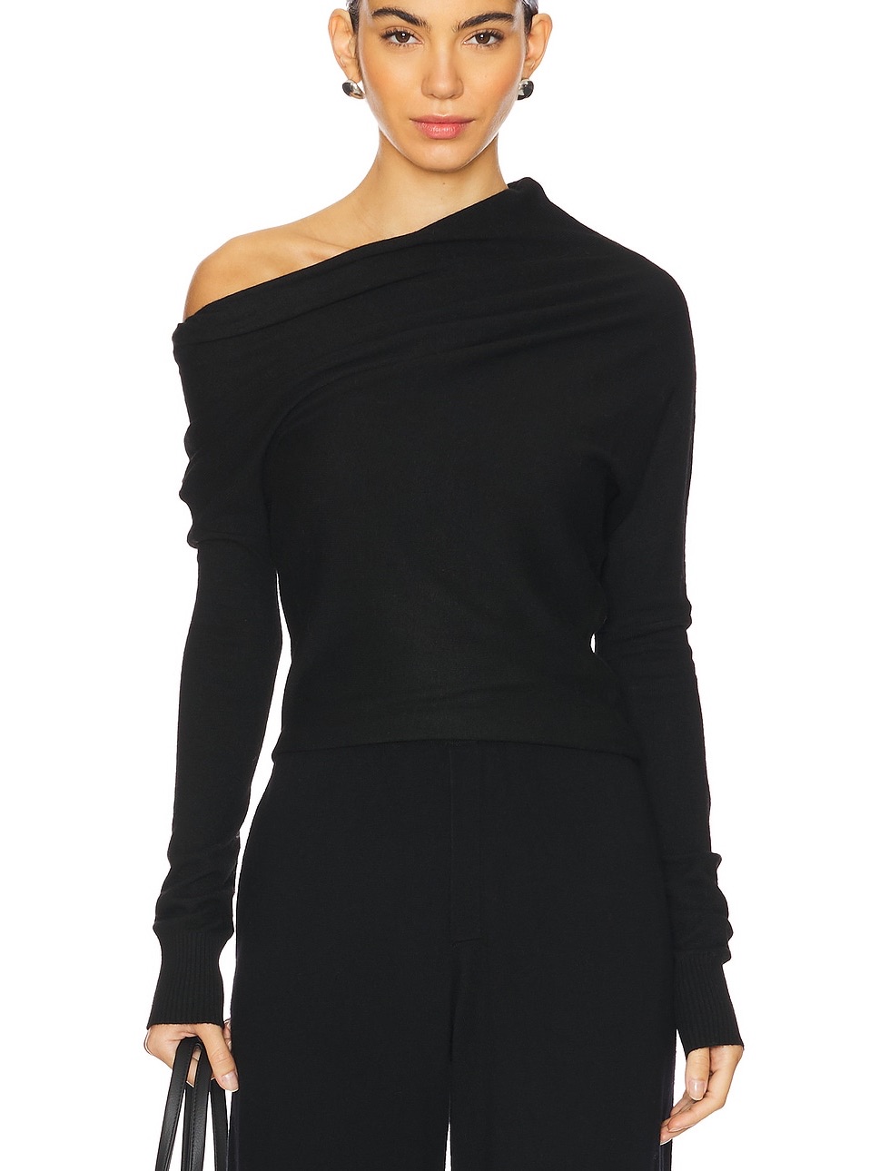 House Of Harlow 1960 X Revolve Patricia Cashmere Blend Off Shoulder Sweater Xs